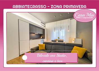 Bilocale con studio con cantina e box.